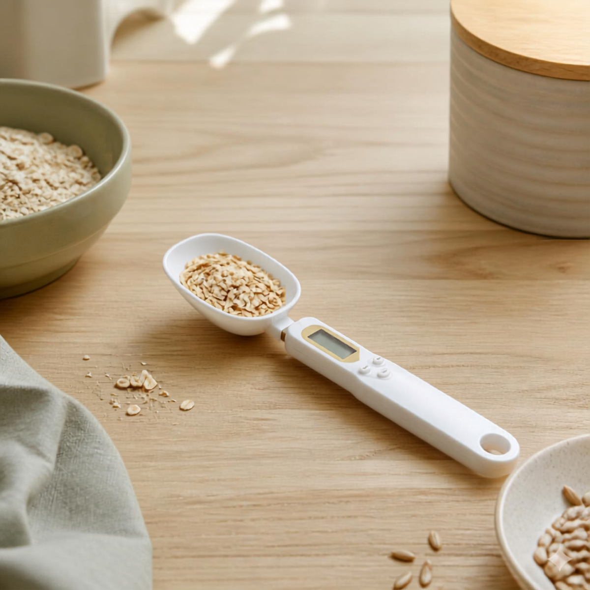Cuchara báscula digital de cocina | precisión 0,1g - 500g