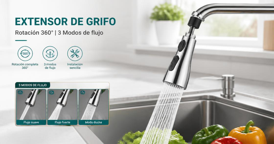 Extensor de grifo 360°