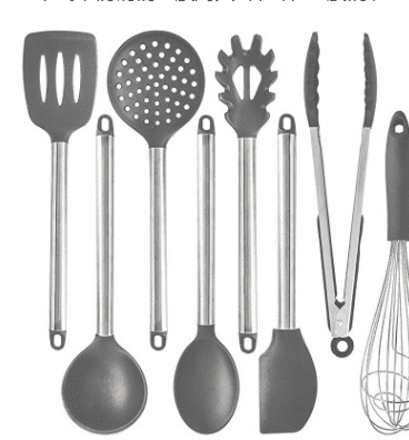 Juego de Utensilios de Cocina de Silicona - Diseño Moderno y Minimalista