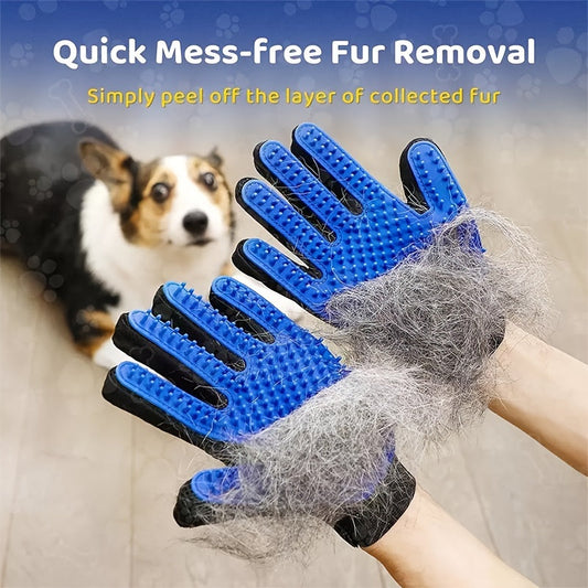Guantes de Grooming para Mascotas - Limpieza y Cepillado para Perros y Gatos