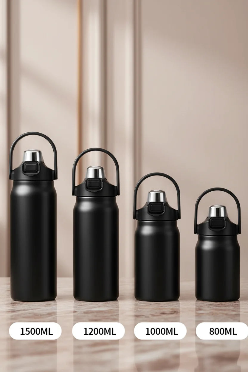 Termo deportivo de acero inoxidable | 750ml - 1,5L
